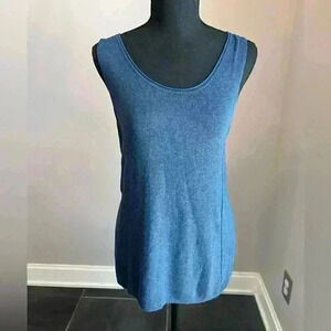 Eileen Fisher Sleeveless Blouse Blue women’s Small